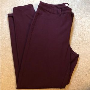 Maroon dress pants
